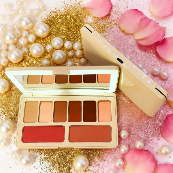 LED Lighted Eyeshadow Palette High Pigment Matte Shimmer Long Lasting Waterproof Makeup Palette Cosmetics