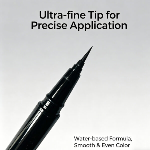 Ultra-Fine Water-Based Eyeliner Pen – Precise Smooth Application, Natural Look, Portable for Daily & Stage Makeup