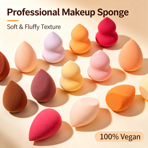 a Premium Latex-Free Makeup Sponge | Wet & Dry Use Cosmetic Blender for Smooth Makeup Finish